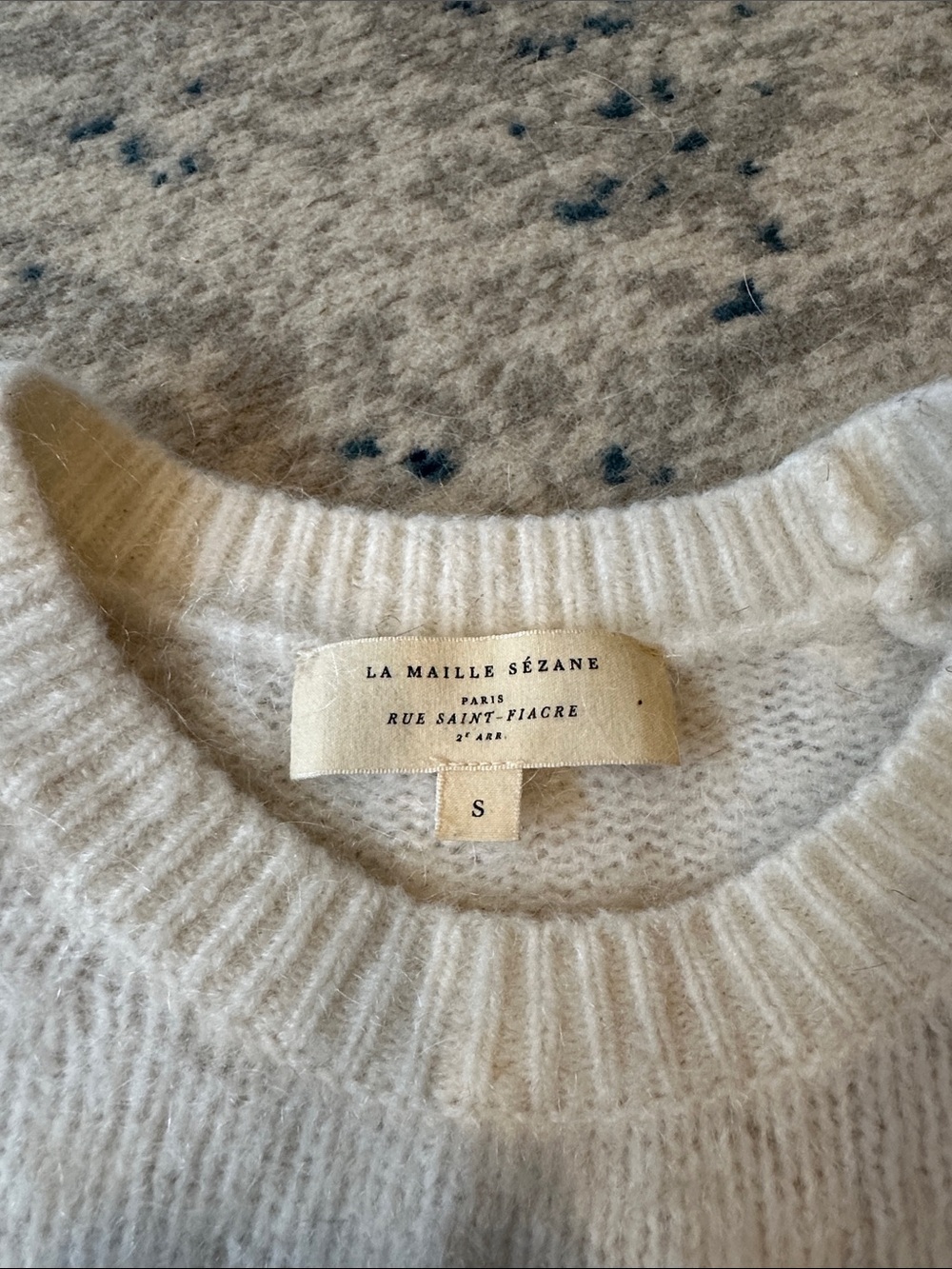 Sezane Melanie Jumper sweater Ecru, Small - Picture 3 of 14